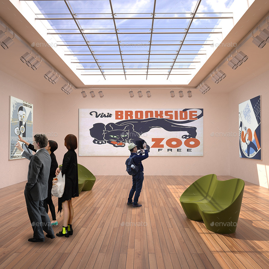 Art Exhibition MockUp Pack by PurpleVisions GraphicRiver